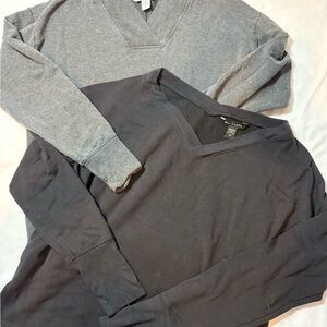 Athleta long sleeve women’s medium super soft bundle black/grey